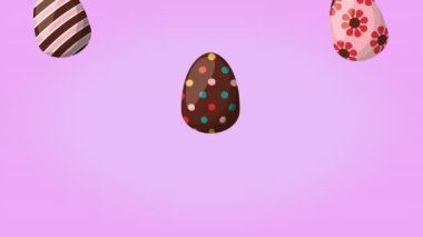 bahar yumurtaları boyalı desenli animasyon, 4k video animasyonu
