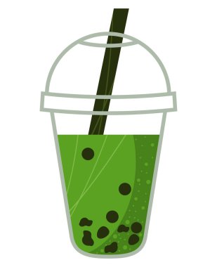 matcha iced product in pot icon