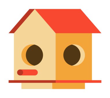 wooden bird house spring decoration