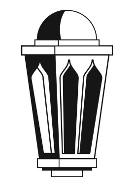 arabic lamp monochrome style icon