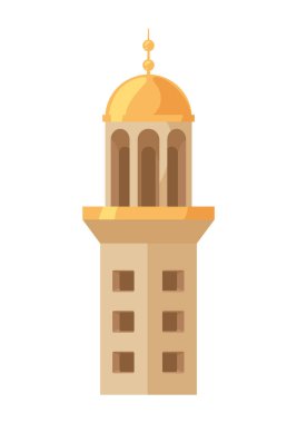 Müslüman cami kulesi geleneksel simgesi