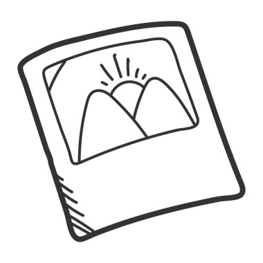 photographic picture file doodle style