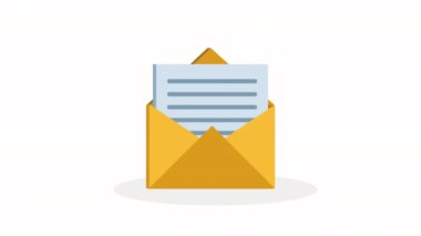 zarf posta servisi animasyonu, 4k video animasyonu