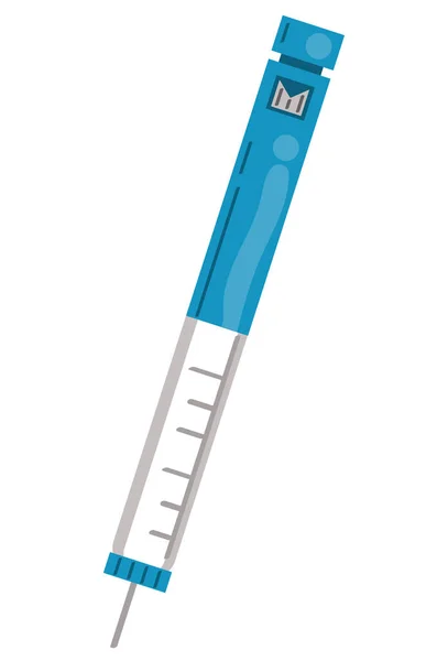 Seringue Insuline Icône Outil Médical — Image vectorielle