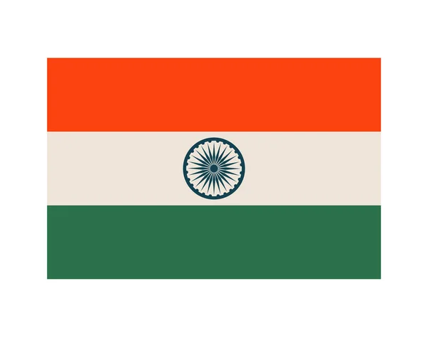 India Flag Emblem Country Icon — стоковый вектор