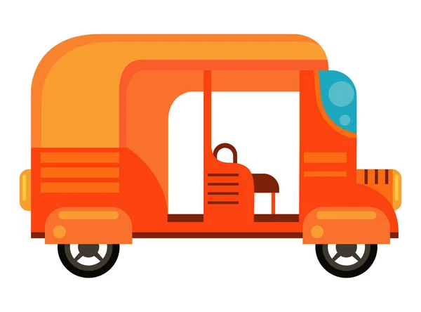 Tuk Tuk Indian Transport Icon — Image vectorielle