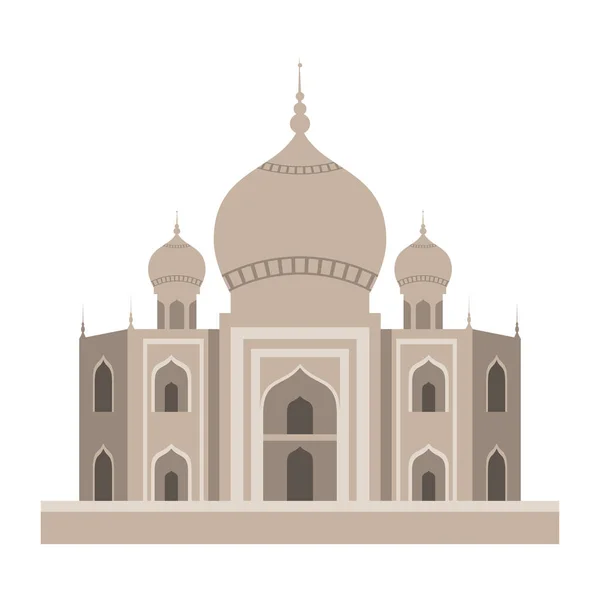 Taj Mahal Indian Landmärke Ikon — Stock vektor