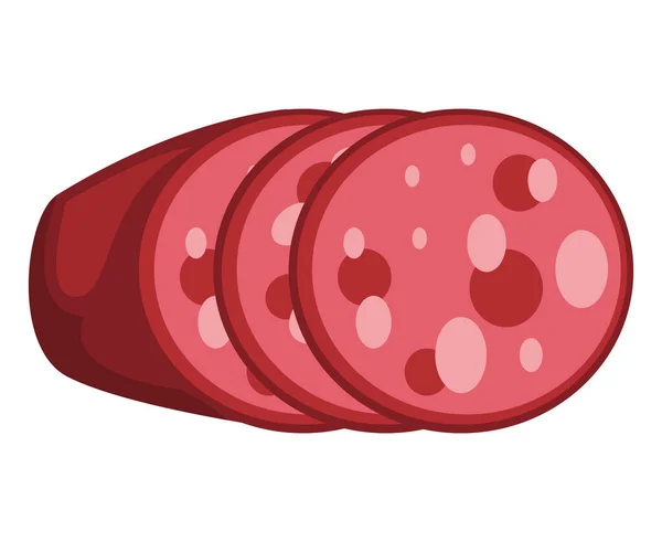 Pepperoni Grill Food Product Icon — Stock vektor