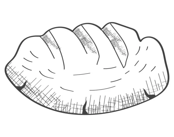 Pain Frais Boulangerie Nourriture Délicieuse — Image vectorielle