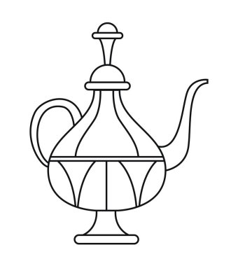 magic arabic lamp traditional icon
