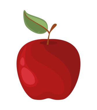 Taze elma meyvesi kırmızı simgesi