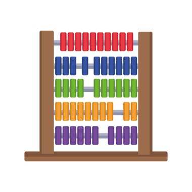 abaküs okulu ikonu izole edilmiş