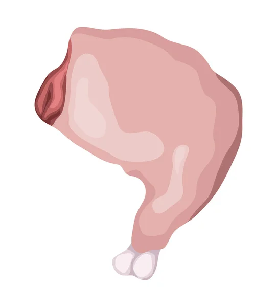 Schweinshaxe Nahrhafte Ikone — Stockvektor