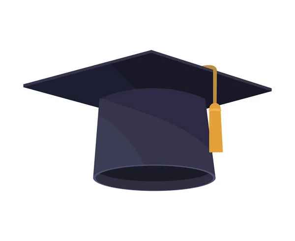 Graduation Hat Accessory Education Icon — Stock Vector