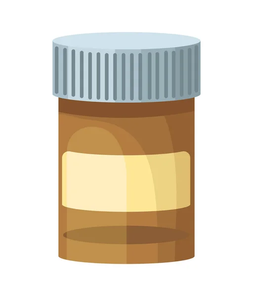 Test Bottle Medicine Drugs Pot Icon — Wektor stockowy