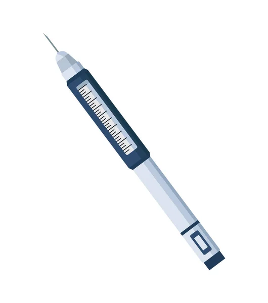 Insulin Syringe Medical Tool Icon — Stockvektor