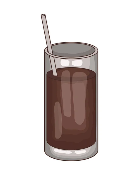 Coffee Drink Glass Icon — Stock Vector