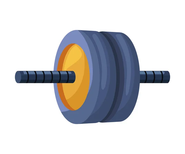 Abs Gym Wheel Equipment Icon — Vector de stock