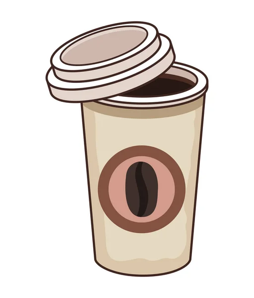 Kaffee Take Away Topf — Stockvektor