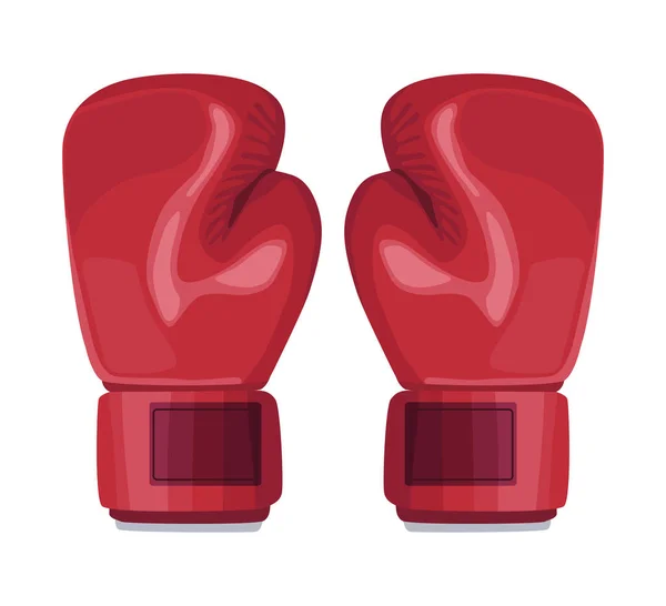 Boxningshandskar Utrustning Sport Ikon — Stock vektor