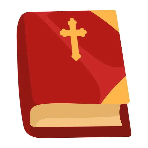 Katholieke Bijbel Heilig Boek Icoon — Stockvector