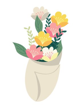 çiçek buketi romantik hediye simgesi