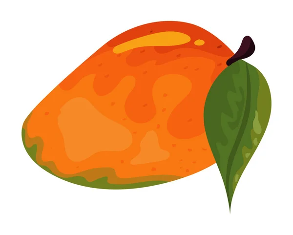 Fruta Fresca Mango Icono Saludable — Archivo Imágenes Vectoriales