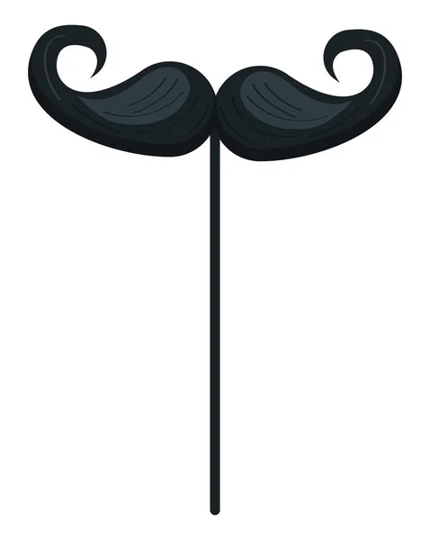 Männlicher Schnurrbart Stick Symbol — Stockvektor