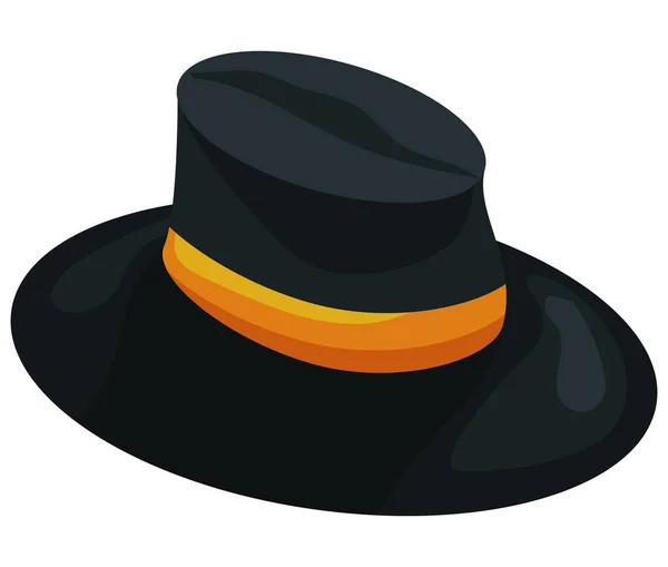 Ανδρικό Καπέλο Κομψό Αξεσουάρ Εικονίδιο — Διανυσματικό Αρχείο