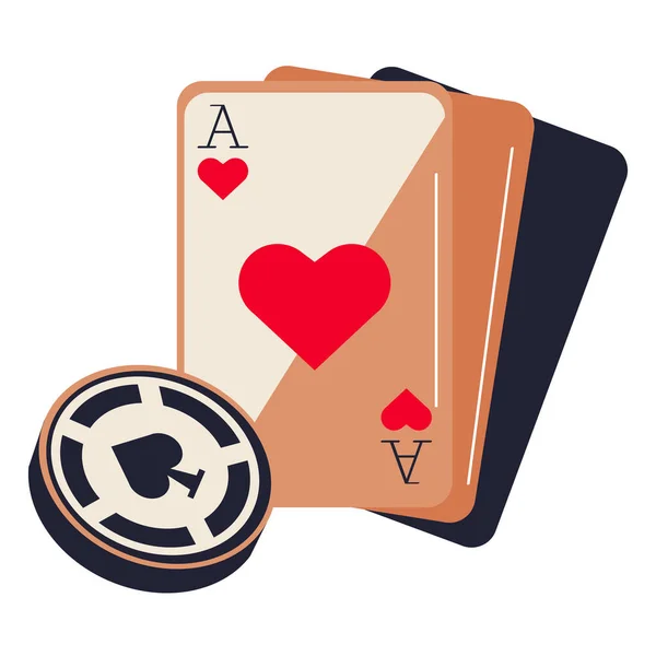 Poker Game Chip Icon — Stock Vector