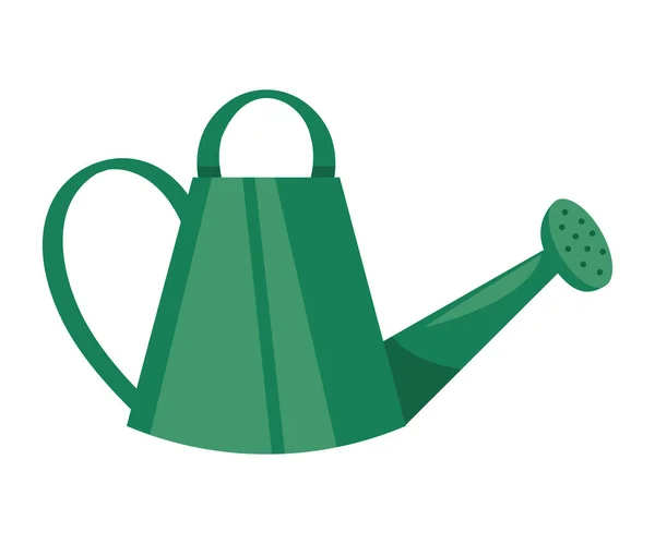 Green Sprinkler Pot Gardening Tool — Archivo Imágenes Vectoriales