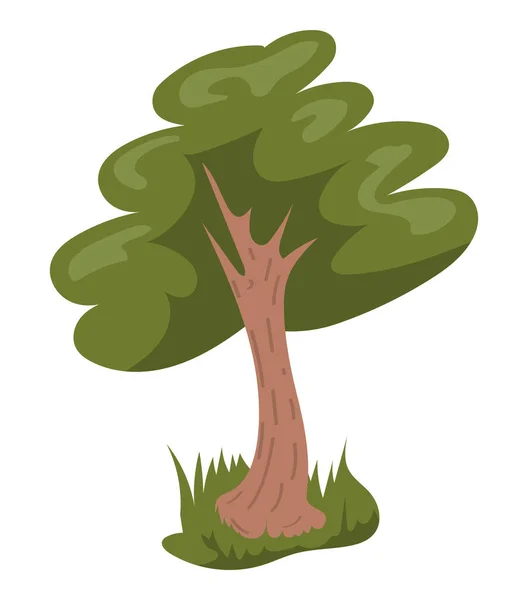Drzewo Las Roślina Natura Ikona — Wektor stockowy