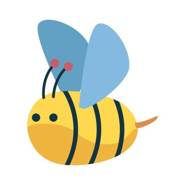bee flying insect animal icon