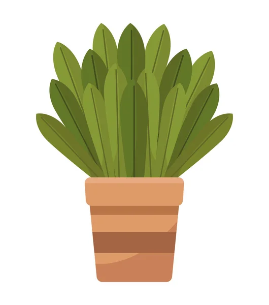 ポットネイチャーアイコンの観葉植物 — ストックベクタ