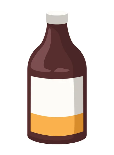 Пить Бутылку Продукта Изолированный Значок — стоковый вектор