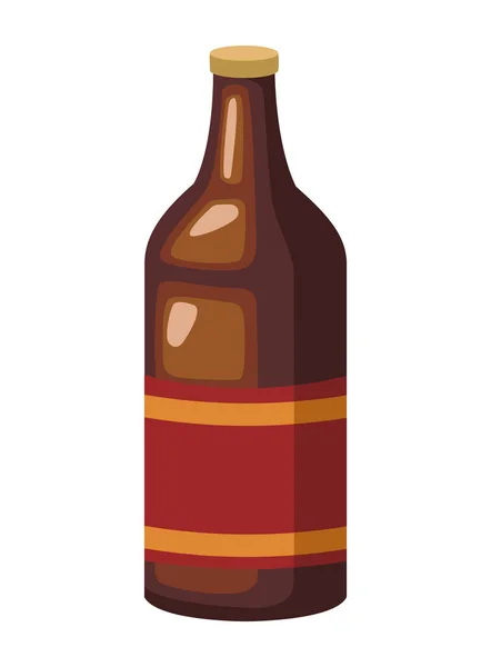 Ícone Clássico Produto Garrafa Bebida — Vetor de Stock