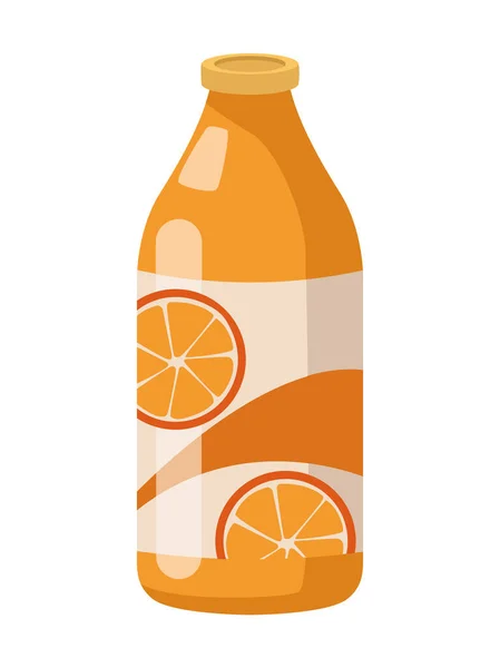 橙色酒瓶产品图标 — 图库矢量图片