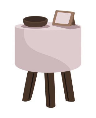 Portre mobilyası simgesi olan masa