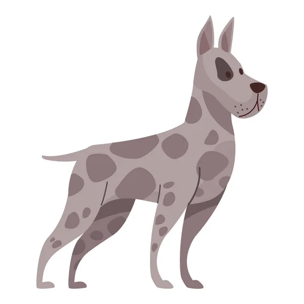 Great Dane Dog Mascot Character — Stock Vector