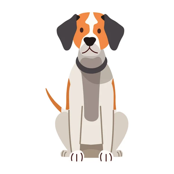 Beagle Dog Mascot Domestic Character — Vetor de Stock
