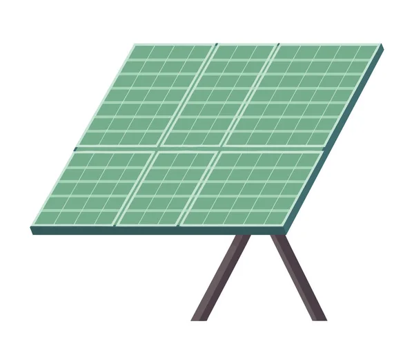 Сонячна Іконка Панелі Екологічної Енергії — стоковий вектор
