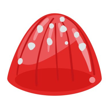 kırmızı jöle tatlı tatlı ikonu