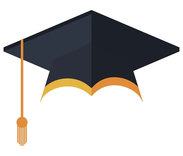 Graduation Hat Accessory Education Icon — Stock Vector