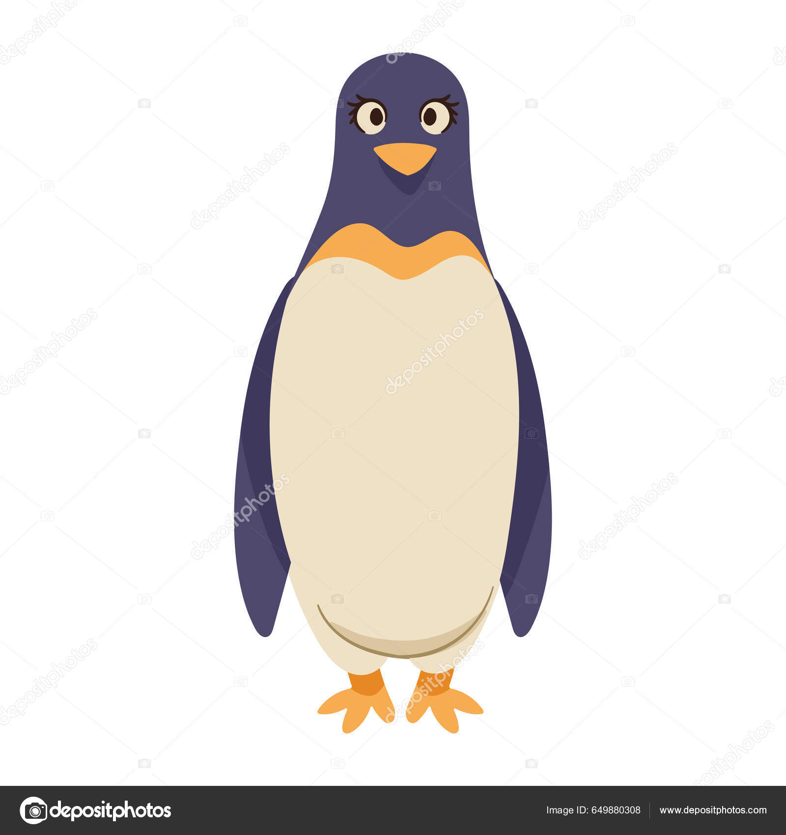 Cute Penguin Mom Animal Character Stock Vector by ©jemastock 649880308