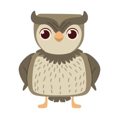 Sevimli baykuş sevecen karakteri