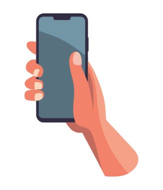 Cep telefonu simgesi izole edildi