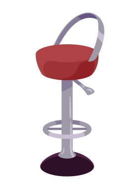 bar sandalyesi ekipmanları izole edilmiş simge