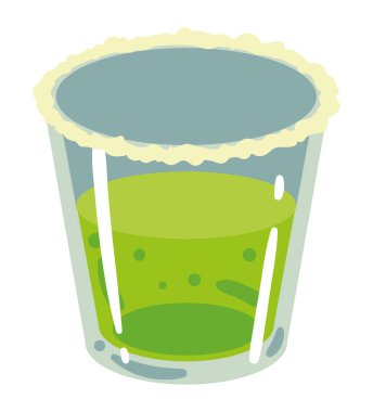 Tuzlu tekila bardağı.