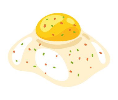 egg fried breakfast food icon