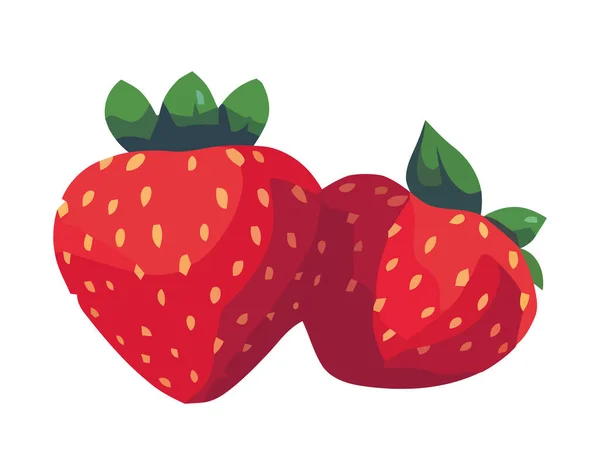 Reife Erdbeere Ein Süßes Symbol Des Sommers — Stockvektor